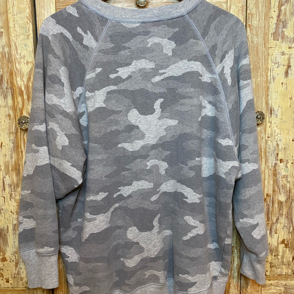 Aerie Gray Camo Sweatshirt